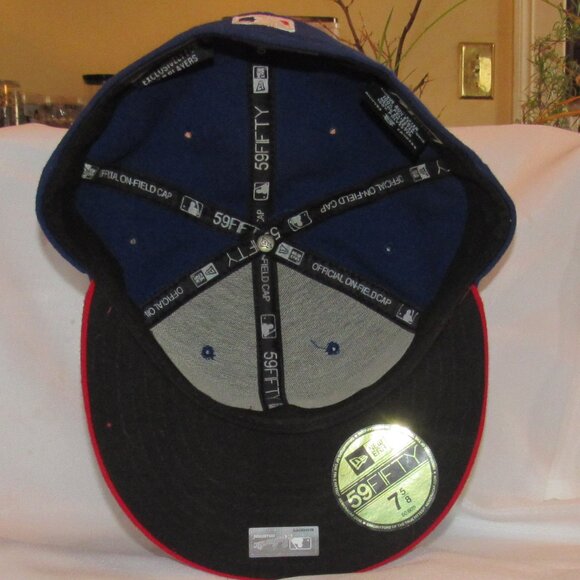 Phillies Blue and Red New Era 59Fifty Baseball Cap Size 7 5/8 New Without Tags - Picture 5 of 6